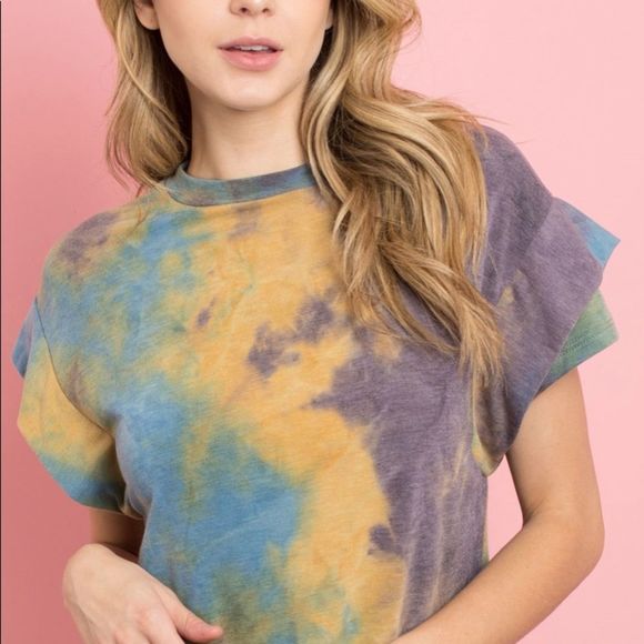 🆕Tie dye flutter top - Picture 2 of 5